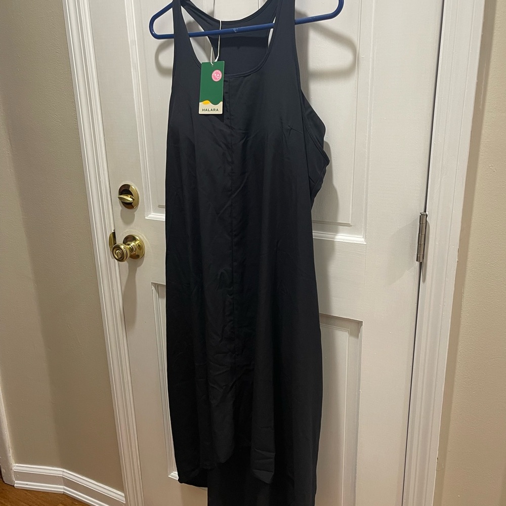HALARA Black Sleeveless Dress